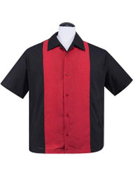Steady Pop Check Centre Contrast - Black/Red