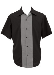 Steady Custom Poplin Shirt - Black/Grey