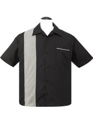Steady Custom Poplin Shirt - Black/Sage