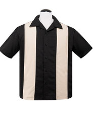 Steady Custom Poplin Shirt - Black/Stone