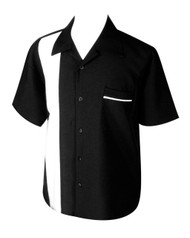 Steady Custom Poplin Shirt - Black/White