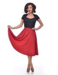 Steady High Waist Thrills Skirt - Red