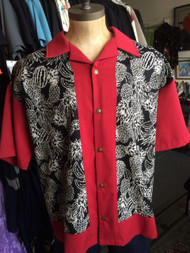 Lennys Mens Shirt - Red Pineapples