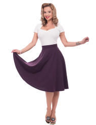 Steady High Waist Thrills Skirt - Purple