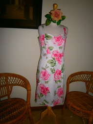 Lennys Sun Dress - White Rose