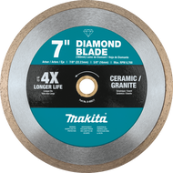7" Diamond Blade, Continuous Rim, General Purpose