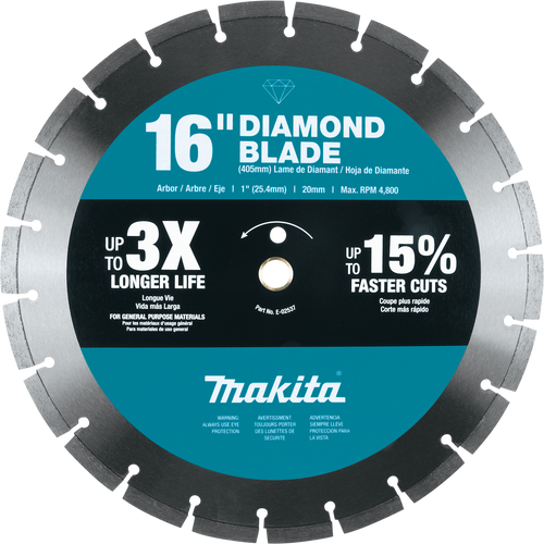 16" Diamond Blade, Segmented, General Purpose