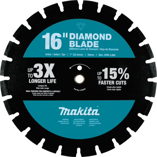 16" Diamond Blade, Segmented, Dual Purpose