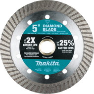 5" Diamond Blade, Turbo, Hard Material