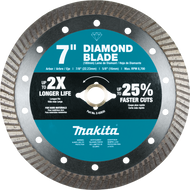 7" Diamond Blade, Turbo, Hard Material