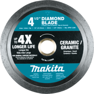 4 1/2" Diamond Blade, Continuous Rim, General Purpose