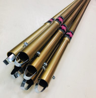 Poles, 6' Long, 1.375" Gold Anodized Aluminum