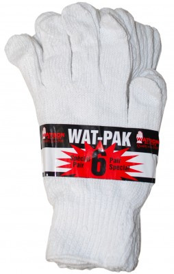 White Knight Knit Glove - 6 pack