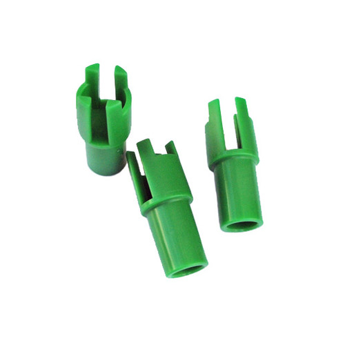 Green Chairs - Screed bar support system reduces fill volume by 85%.  Chairs are designed to be used with light-weight screeds like the Spin Screed and ¼ x 2” flat steel bar.