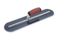 20 X 5 Blue Steel Fully Rounded Finishing Trowel w/ Curved DuraSoft Handle