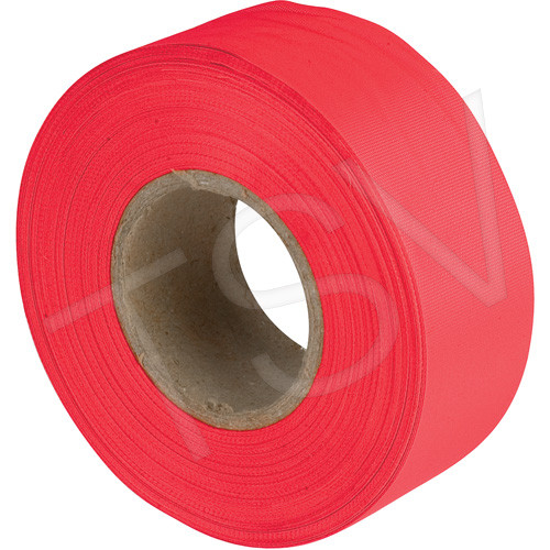 Red Glow Flag Tape 1" x 150'