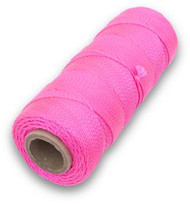 Braided Nylon Mason's Line 500' Fl. Pink, Size 18 6" Core