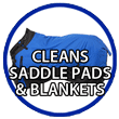 Absolutely Clean® Equestrian Multi-Cleaner is great for cleaning saddle pads and blankets. Whether you are washing them outdoors or in a washing machine, it will clean them like new.