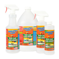 Absolutely Clean Amazing Bird Cage Cleaner and Deodorizer - Just Spray/Wipe - Safely & Easily Removes Bird Messes Quickly and Easily - Veterinarian Approved - Made in The USA