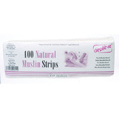 DEPILEVE 100% Natural Muslin Body Strips are pre-cut 3" x 9" pure muslin strips ideal for body treatments. 100-ct.