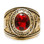 Marines rings for men - USMC Military Ring (Gold with Red Stone). United States Marines Corps Rings. Soldiers Veterans, etc.