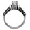Commitment Marriage Engagement rinsg for Women Middle Stone Tribal Ring - Steel Love and Promise Ring / Commitment Marriage Engagements