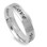 Ring that says True Love Waits - Promise Ring (6mm) 316L Stainless Steel with CZ stone
