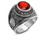 United States Marines Ring - USMC Military Rings (Stainless Steel with Red Stone). U.S. Marine Corps. Soldiers, Veterans, etc.