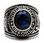 United states Air Force Rings - USAF Military Ring (Stainless Steel with Blue Stone). U.S. veterans, soldiers etc.