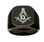 Black Freemason Ring / Masonic Rings for sale - 316L Stainless Steel Masonic Jewelry Band Free Mason Ring.