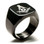 black masonic rings Black Freemason Ring / Masonic Ring for sale - 316L Stainless Steel Masonic Jewelry Band Free Mason Ring.