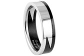 Stainless Steel - Lightning Style Biker Ring -  Gothic 316L Steel (2 piece sectional band)