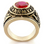 U.S. Army Rings - U.S. Armed Forces Military Ring (Gold with Red Stone). USASoldiers, Veterans, etc. 