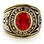 Army Ring - U.S.A Armed Forces rings Military Ring (Gold with Red Stone). United States Soldiers, Veterans, etc. 