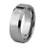 masonic Tungsten Rings with Beveled Edge (Non Faceted 8MM Masonic band) Steel color Masonic jewelry. Freemasons Ring