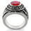 Army - United States Armed Forces Military Ring (Silver Color with Red Stone) United States Soldiers and Veterans