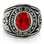 Army - U.S. Armed Forces Military Ring (Silver Color with Red Stone) U.S.  Soldiers and Veterans