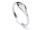 Womens Stainless steel Promise ring w/ Single CZ Stone - 3mm AA cubic zirconia