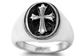 Knights of Templar Cross - 3D Celtic Cross Ring - Top Quality Irish Style - 316L Stainless Steel Band