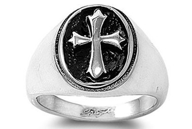 Knights of Templar Cross - 3D Celtic Cross Ring - Top Quality Irish Style - 316L Stainless Steel Band