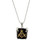 Masonic Necklace - Freemason Pendant /  Black and Gold Pillar Face Mason Jewelry