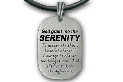 God Grant Me The Serenity to Accept...Serenity Prayer Necklace Serenity Gifts 