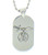 masonic shrine dog tag pendant with chain silver. shriners