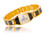 Masonic Bracelet - Gold Plated Steel w/ Black Carbon Fiber Freemason Link Bracelet with Classic Masonic Symbol