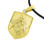 Masonic Pendant - Gold Plated Stainless Steel Mason Shield on Steel Dimpled Bakground - For Freemasons
