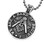  Traditional Style Freemason Pendant / Masonic Necklace - Stainless Steel - We Are a Band of Brothers 