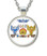 Scottish Rite Masonic Glass Necklace Pendant - Double Scottish Rite Eagles Freemason Symbol / For Free Masons 