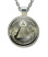 Masonic Glass Necklace Pendant with Masonic Symbol found on U.S. Dollars / Free Mason