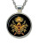 Masonic Glass Necklace Pendant with Various Masonic Symbolism for Free Masons 