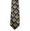 freemason's black long tie with large gold compass and square.